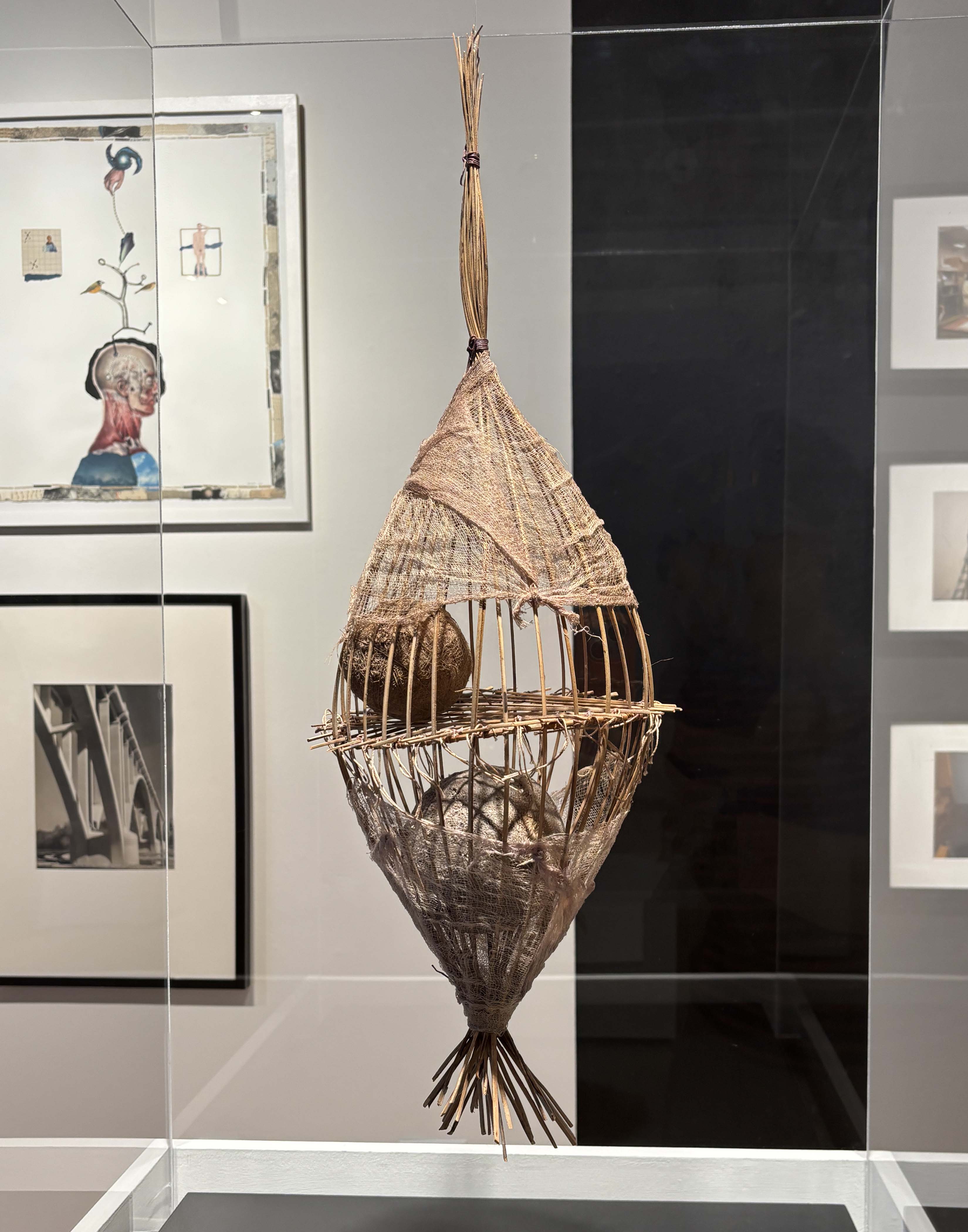 Diane Kruer, "No Exit", 1981, porcelain, wood, and cloth.