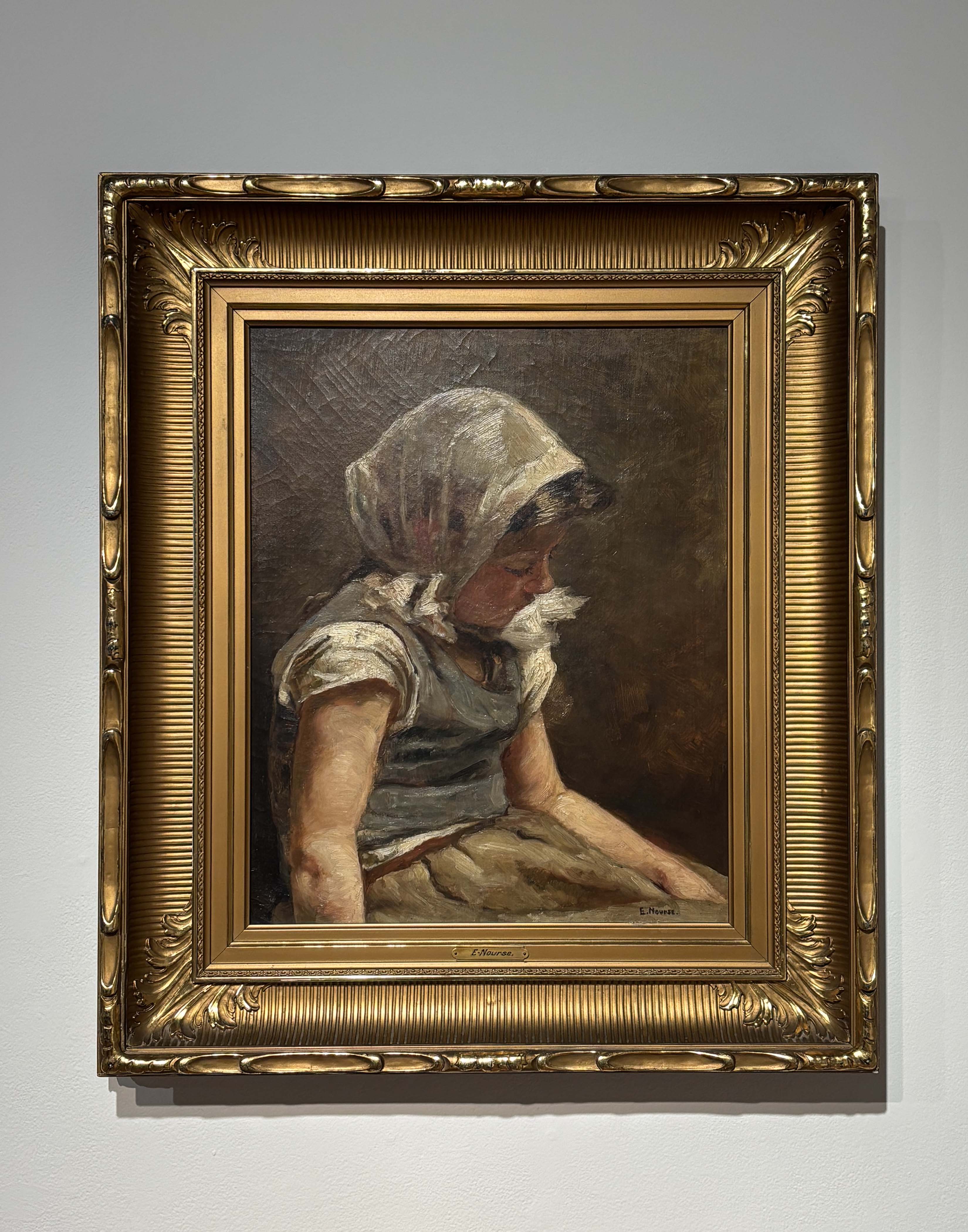 Elizabeth Nourse, "Peasant Girl in a Pinafore".
