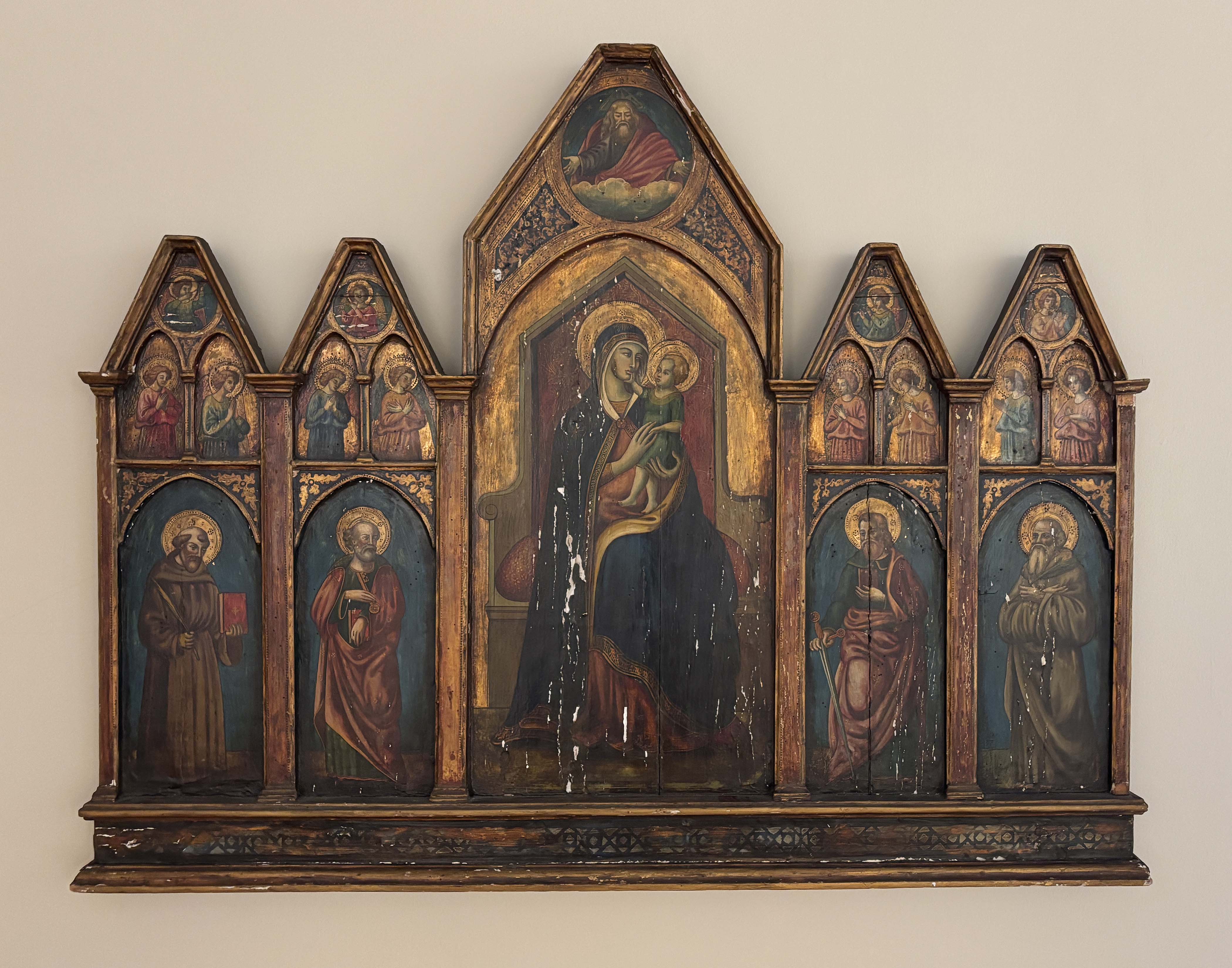 unknown, after Pietro Lorennzetti, "Madonna and Child with Saints".