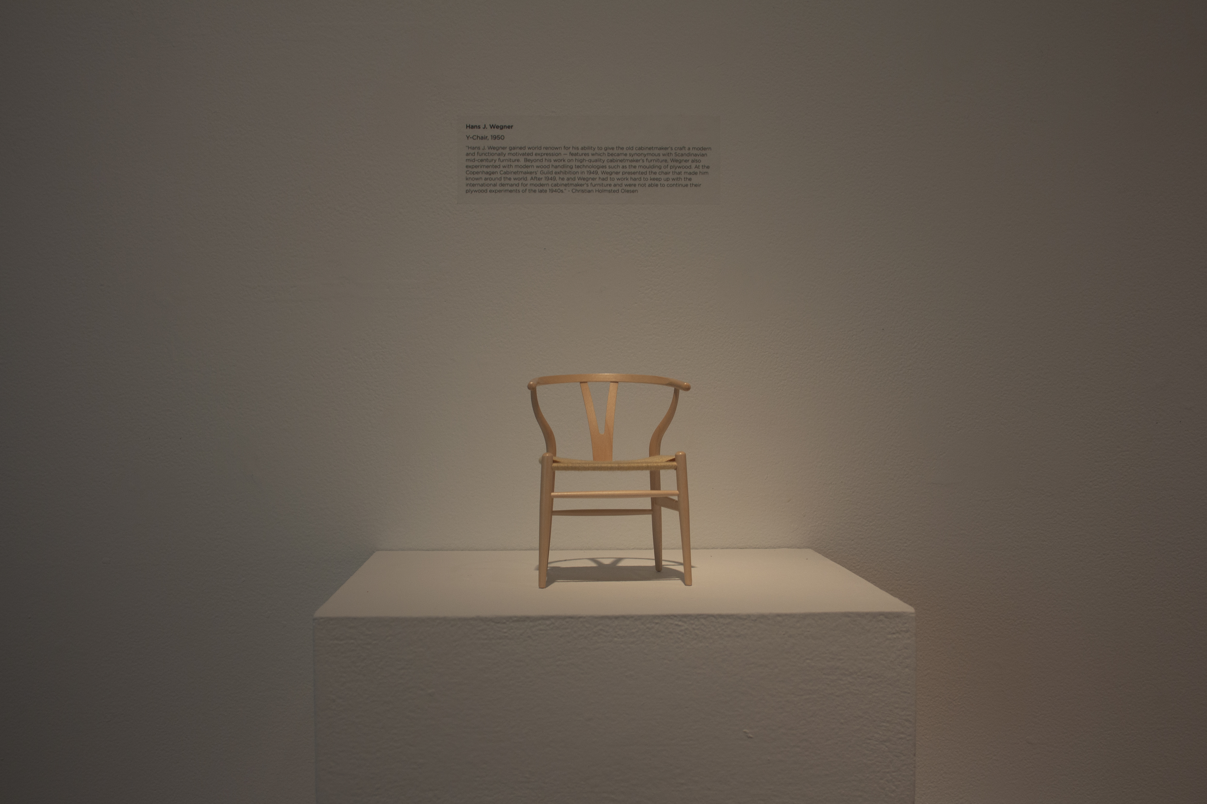 Hans J. Wegner's Y-Chair, Virta Design Museum Miniture Chairs,  DAAP Library Collection, Meyers Gallery, DAAP Galleries