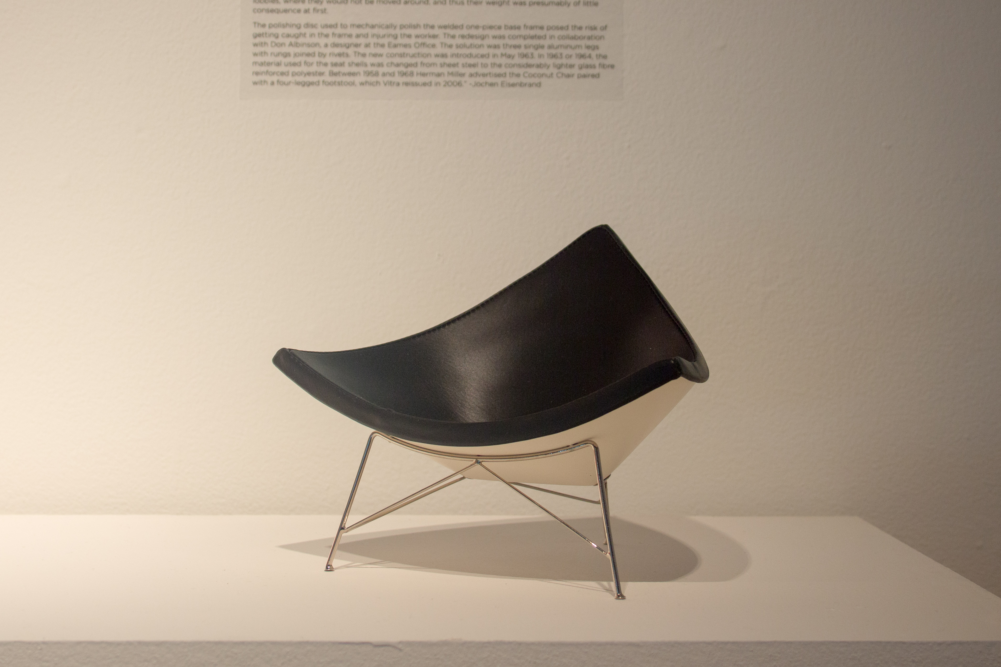 George Nelson's Coconut Chair, Virta Design Museum Miniture Chairs,  DAAP Library Collection, Meyers Gallery, DAAP Galleries