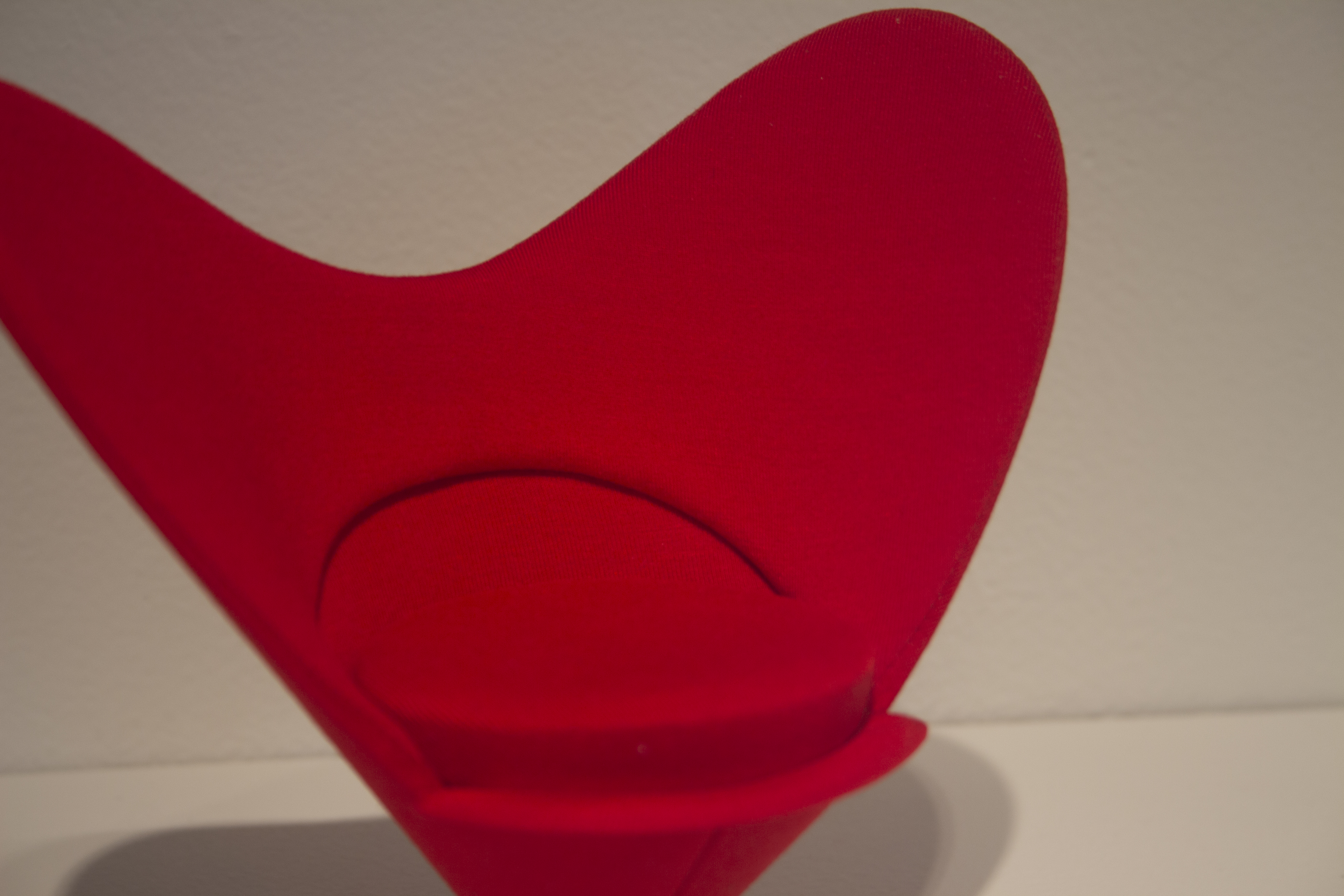 Verner Panton's Heart-Shaped Cone Chair, Virta Design Museum Miniture Chairs,  DAAP Library Collection, Meyers Gallery, DAAP Galleries