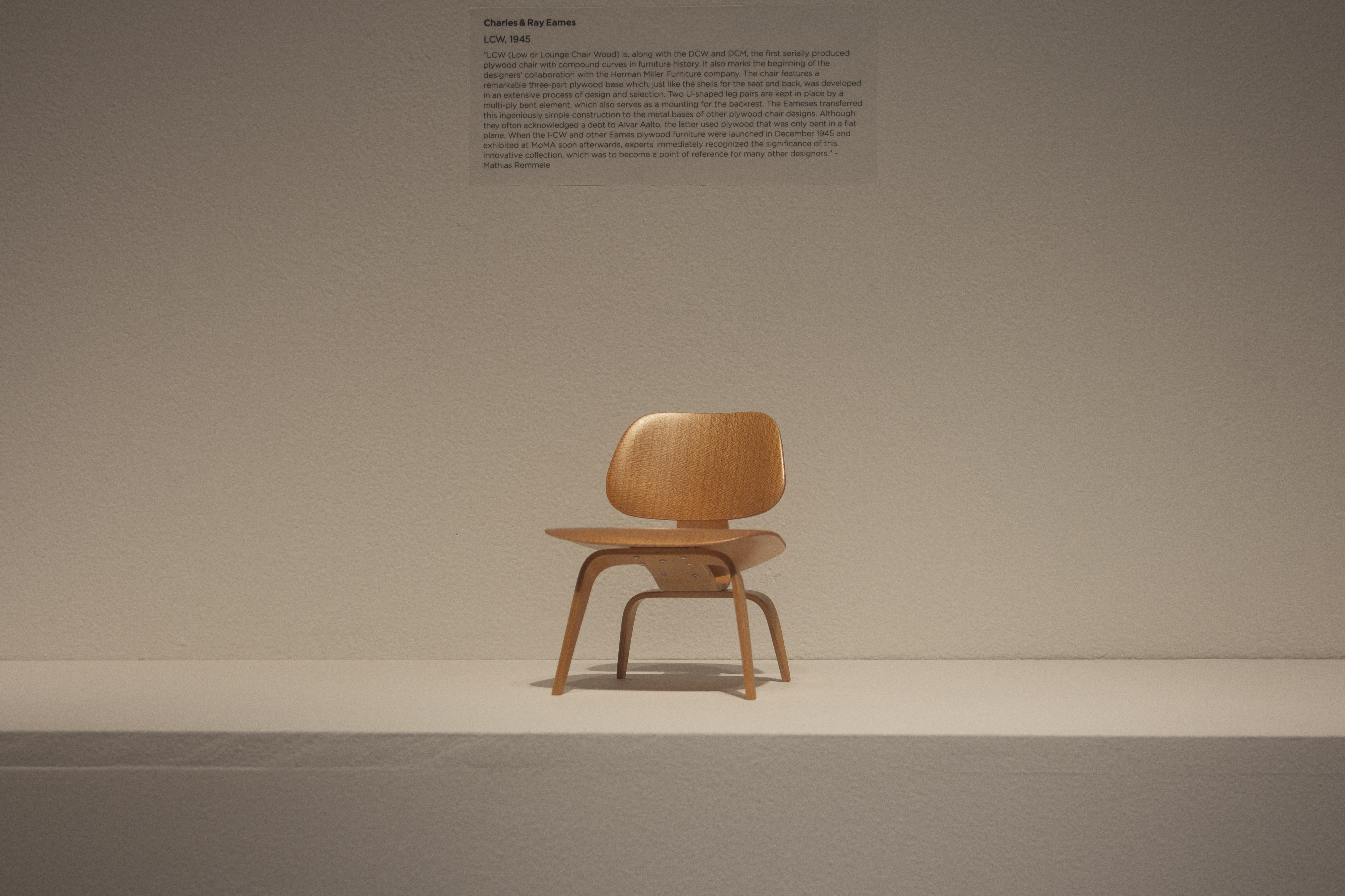 Charles & Ray Eames' LCW , Virta Design Museum Miniture Chairs,  DAAP Library Collection, Meyers Gallery, DAAP Galleries