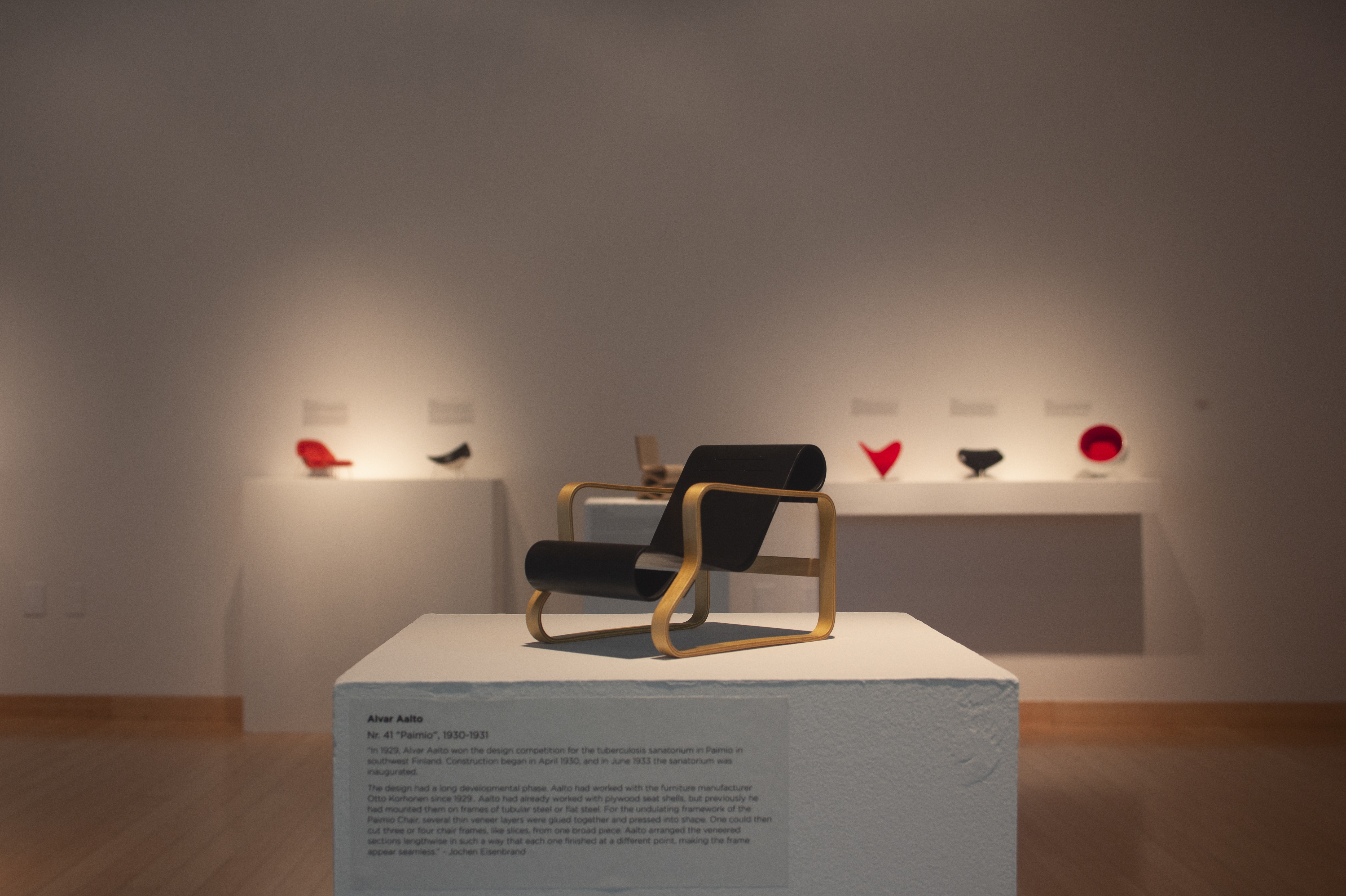 Alvar Aalto's Nr. 41 “Paimio”, Virta Design Museum Miniture Chairs,  DAAP Library Collection, Meyers Gallery, DAAP Galleries