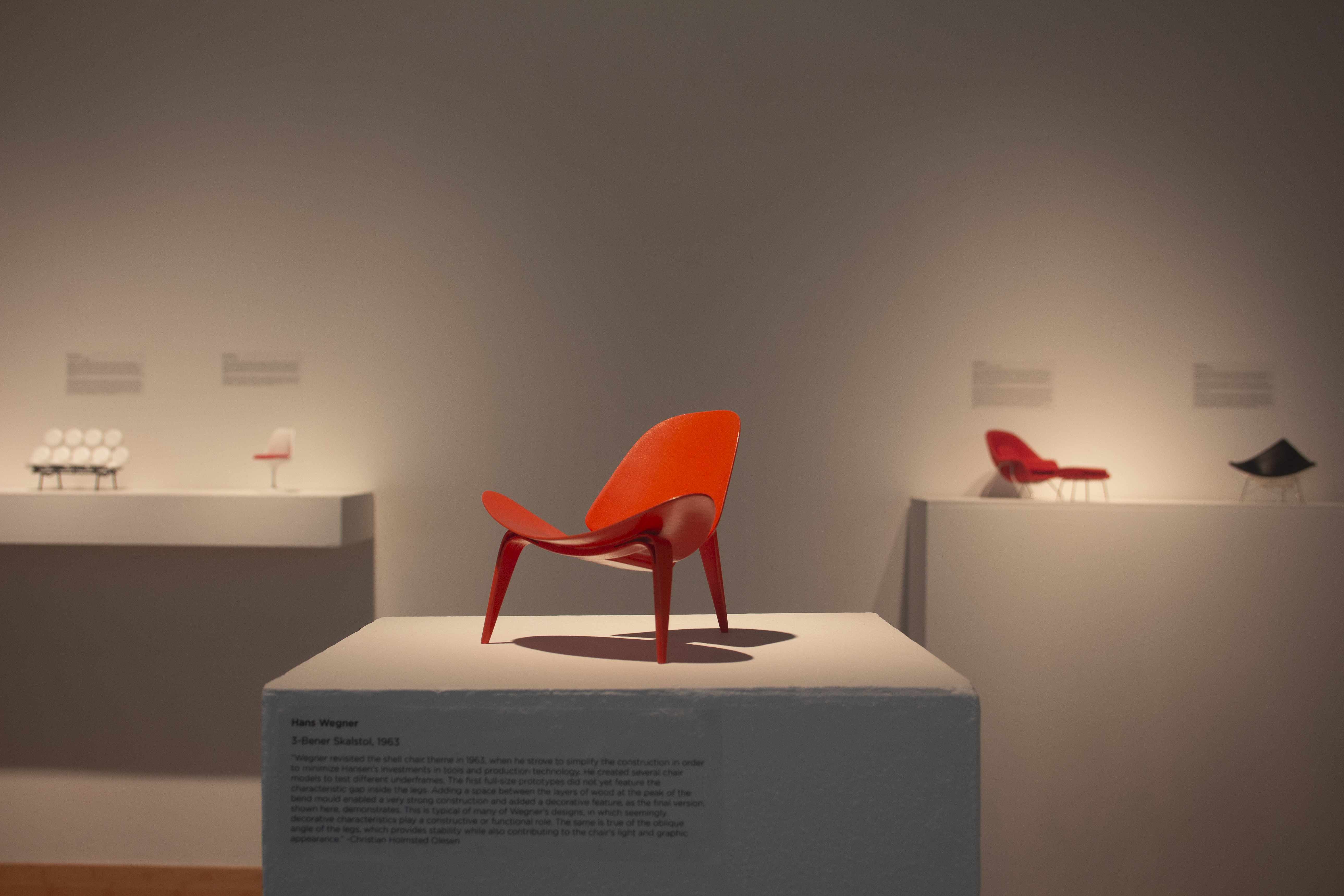 Hans Wegner  3-Bener Skalstol, Virta Design Museum Miniture Chairs,  DAAP Library Collection, Meyers Gallery, DAAP Galleries